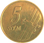 5 Soʻm reverse image