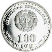 100 Soʻm Ulugʻbek obverse image