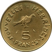 5 Francs reverse image