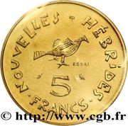 5 Francs Essai reverse image