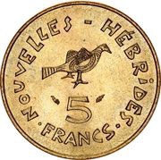 5 Francs IEOM reverse image
