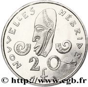 20 Francs Essai, Vanuatu, 1967 reverse image