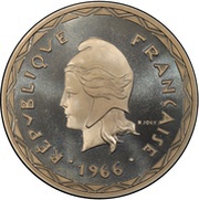 100 Francs Piedfort obverse image
