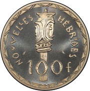 100 Francs Piedfort reverse image