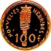 100 Francs Piedfort gold reverse image