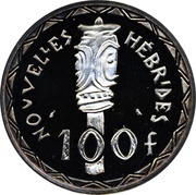 100 Francs Piedfort silver reverse image