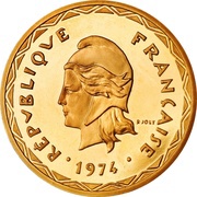 100 Francs Piedfort gold obverse image