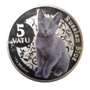 5 Vatu Russian Blue reverse image
