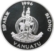 10 Vatu Olympic Games-Gymnast obverse image