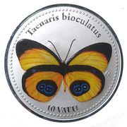 10 Vatu Taenaris bioculatus, Vanuatu, 2006 reverse image