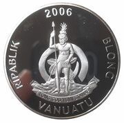 10 Vatu Milionia paradisea obverse image