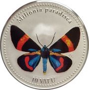 10 Vatu Milionia paradisea, Vanuatu, 2006 reverse image