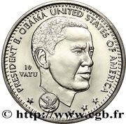 10 Vatu Barack Obama, Vanuatu, 2009 reverse image
