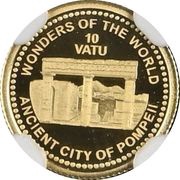 10 Vatu Pompeii reverse image