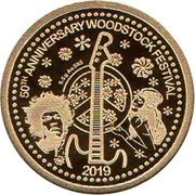 10 Vatu Woodstock Festival, Vanuatu, 2019 reverse image