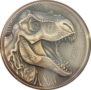 10 Vatu Tyrannosaurus Rex reverse image
