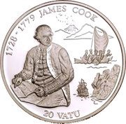 20 Vatu James Cook, Vanuatu, 1994 reverse image