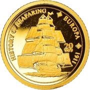 20 Vatu SMS Europa, Vanuatu, 2008 reverse image