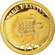 20 Vatu Sand Drawing, Vanuatu, 2011 reverse image