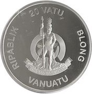 20 Vatu Charlemagne obverse image
