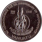 50 Vatu Independence obverse image