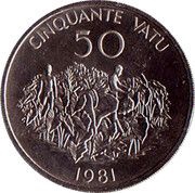 50 Vatu Independence, Vanuatu, 1981 reverse image