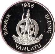 50 Vatu XXIV Summer Olympics obverse image