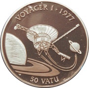 50 Vatu Voyager 1, Vanuatu, 1992 reverse image