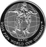 50 Vatu FIFA World Cup, Vanuatu, 2006 reverse image