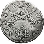 1 Giulio - Guido Ascanio Sforza di Santa Fiora Sede Vacante obverse image