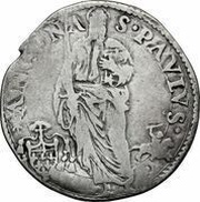 1 Giulio - Guido Ascanio Sforza di Santa Fiora Sede Vacante, Vatican City, 1549-1550 reverse image