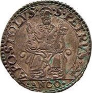 1 Testone - Pius IV, Vatican City, 1559-1565 reverse image