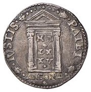 1 Testone - Gregorius XIII Jubilee, Vatican City, 1575 reverse image