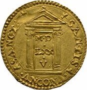 1 Scudo d'Oro - Gregory XIII Holy Door, Vatican City, 1575 reverse image