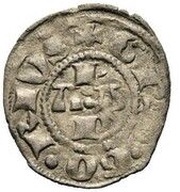 Denaro - Gregory XI reverse image