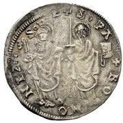 1 Grossone - Eugene IV, Vatican City, 1431-1447 reverse image