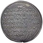 1 Lira - Clement VII, Vatican City, 1529 reverse image