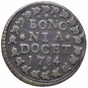1 Quattrino - Pius VI Large Arms; Smooth field, Vatican City, 1778-1784 reverse image