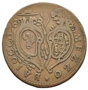 ½ Baiocco - Pius VI, Vatican City, 1781-1784 reverse image