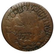 ½ Bolognino - Clement XI, Vatican City, 1709-1715 reverse image