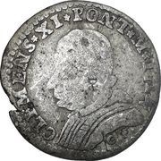 Muraiola of 2 Bolognini - Clement XI Bust left obverse image