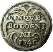 5 Bolognini - Benedict XIV, Vatican City, 1740-1758 reverse image