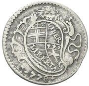 1 Carlino of 5 Baiocchi - Pius VI reverse image