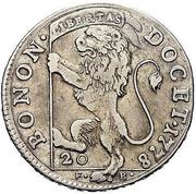 20 Bolognini - Pius VI, Vatican City, 1778-1780 reverse image