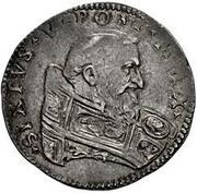 1 Testone - Sixtus V obverse image