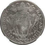 ½ Scudo Romano - Pius VI St. Petronius facing left obverse image