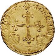 1 Scudo d'Oro - Gregory XIII, Vatican City, 1576-1577 reverse image