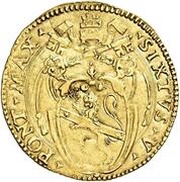 1 Scudo d'Oro - Sixtus V obverse image