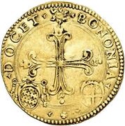 1 Scudo d'Oro - Sixtus V, Vatican City, 1585-1586 reverse image
