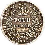 4 Pence - Edward VII reverse image